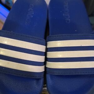 Adidas Kids Royal Blue Slide Sandals Size11k